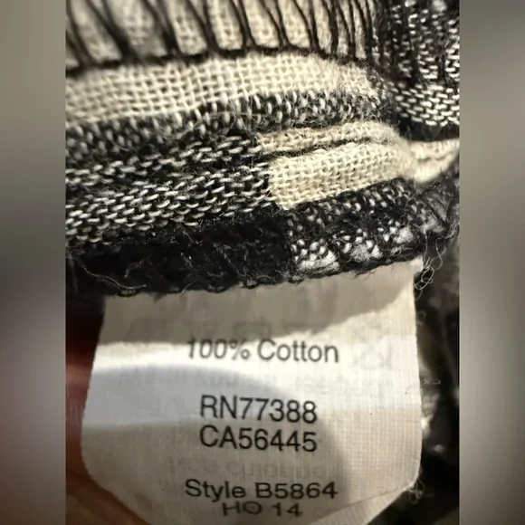 Madewell Black and White Checkered Shirt - Picture 4 of 4